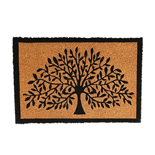 Nicola Spring Coir -Türmatte - 60cm X 40cm - Baum des Lebens von Nicola Spring