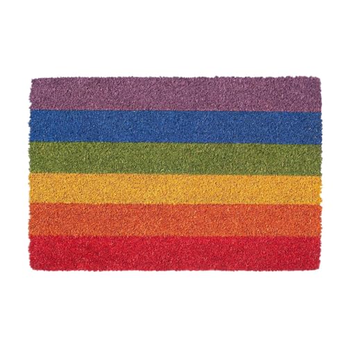 Nicola Spring Coir -Türmatte - 90 X 60cm - Regenbogen von Nicola Spring