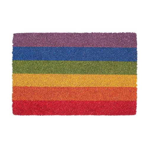 Nicola Spring Coir -Türmatten - 60 X 40cm - Regenbogen - Pack Von 2 von Nicola Spring