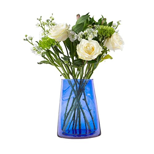 Nicola Spring Jebel Recycelte Glasvase - 3,5L - Blau von Nicola Spring
