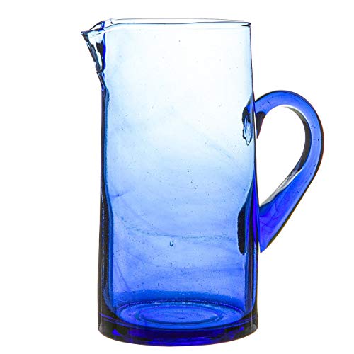 Nicola Spring Jebel Recyclingglas Krug - 1L - Blau von Nicola Spring