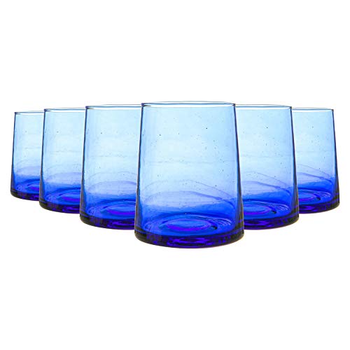 Nicola Spring Merzouga Recycelte Glas Turler - 260ml - Blau - 6. Packung von Nicola Spring
