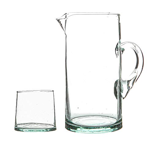 Nicola Spring Merzouga Recycelte Glaschaller Mit Krug - Klar von Nicola Spring