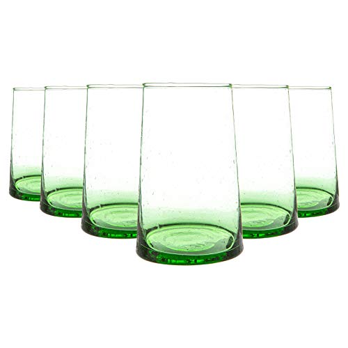 Nicola Spring Merzouga Recycelte Highball -Brille - 320ml - Grün - Pack Von 6 Nicola Spring Merzouga Recycelte Highball -Brille - 320ml - Grün - Pack Von 6 von Nicola Spring