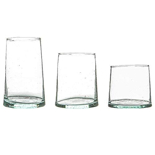 Nicola Spring Merzouga Recyclingglaswaren -Set - Klar - 18pc von Nicola Spring