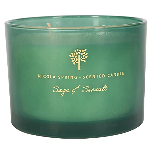 Nicola Spring Soja -Wachs -Duftkerze - 350 G - Salbei & Seasalt von Nicola Spring