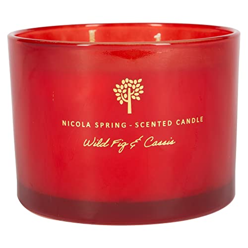 Nicola Spring Soja -Wachs -Duftkerze - 350g - Wild Feigen & Cassis von Nicola Spring