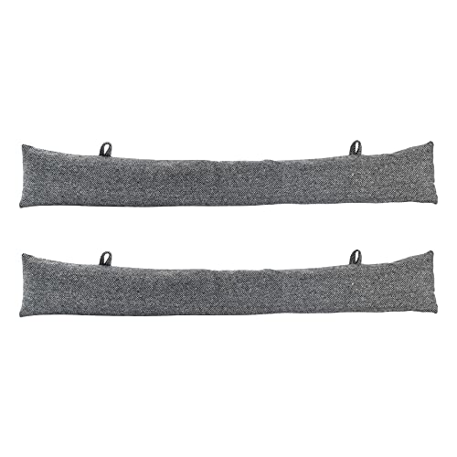 Nicola Spring Fischgrätenentwurf Excluder - 78,5cm - Grau - Pack Von 2 von Nicola Spring