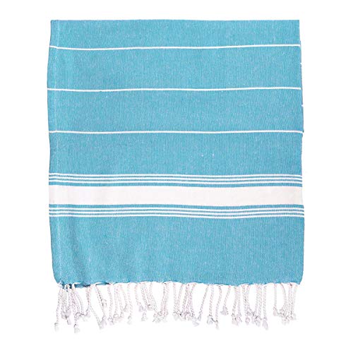 Nicola Spring Türkischer Baumwollbadetuch - 170 X 90cm - Hellblau von Nicola Spring