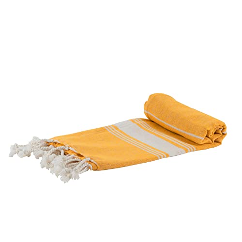 Nicola Spring Türkischer Baumwollbadetuch - 170 X 90cm - Senf Nicola Spring Türkischer Baumwollbadetuch - 170 X 90cm - Senf von Nicola Spring