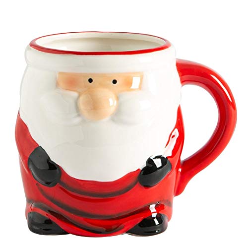 Nicola Spring Weihnachtsmann Kaffeetasse - 750ml - Weiß von Nicola Spring
