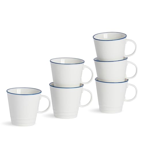 Nicola Spring White Bauernhaus -Espresso -Tassen - 90ml - 6 -Pack Von 6 von Nicola Spring