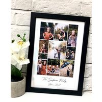 Personalisierte Muttertagsgeschenk Für Mama Und Sohn Mutter Tochter Muttertag Fotorahmen Collage Print von NicolaJaneCreates