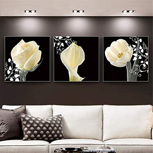 Nicole Knupfer 5D DIY Diamant Painting Rose Full Bilder Groß, DIY 5D Diamant Malerei Kit, Diamond Painting Stickerei Blume Set für Home Wall Décor (120x40cm) von Nicole Knupfer