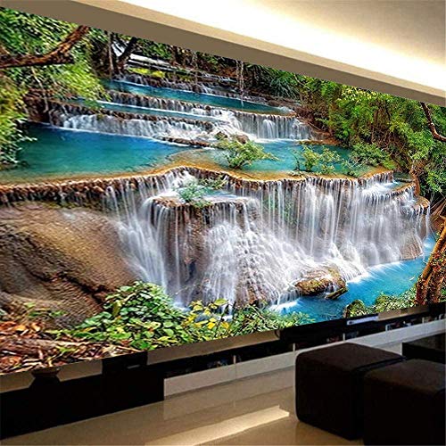 Nicole Knupfer 5D Wasserfall Diamant Painting Kit DIY Full Bohrer Diamond Malerei Handgemachtes Wohnzimmer Wanddekoration (100x40cm) von Nicole Knupfer