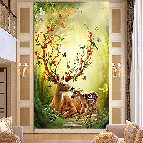 Nicole Knupfer DIY 5D Diamond Painting Dekoration Elch DIY Diamant Painting Kreuz Stich Diamond Dekoration (50 * 80cm) von Nicole Knupfer