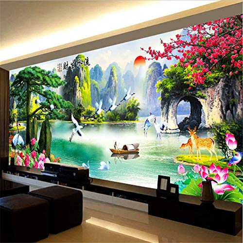 Nicole Knupfer DIY Diamant Malerei Painting Bilder, 5D Landschaft Diamond Painting Full Groß, DIY Diamant Gemälde Malen Nach Zahlen Home Dekor Stickerei Handwerk (200x80cm) von Nicole Knupfer