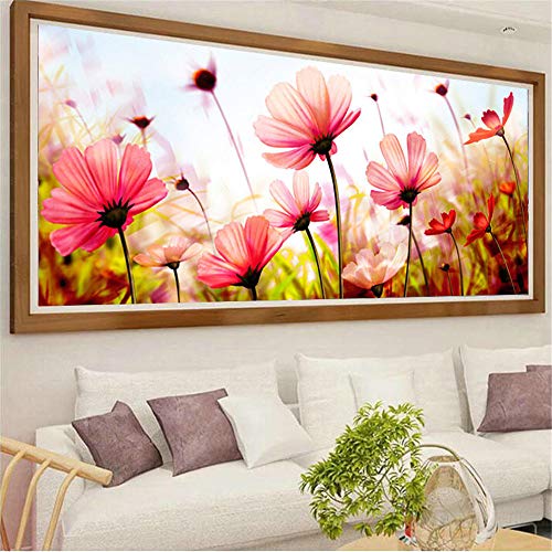 Nicole Knupfer DIY Diamant Painting Bilder Gross Blume Diamant malerei 5d Diamant malerei Glitzer Kreuzstich Arts Craft für Home Wand-Decor (155 * 55cm) von Nicole Knupfer