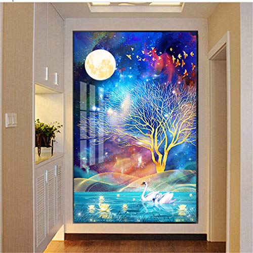 Nicole Knupfer DIY Diamond Painting 5D Diamant Malerei Full Kristall Strass Stickerei Bilder Wohnzimmer Dekor Wand Aufkleber (70X120cm) von Nicole Knupfer