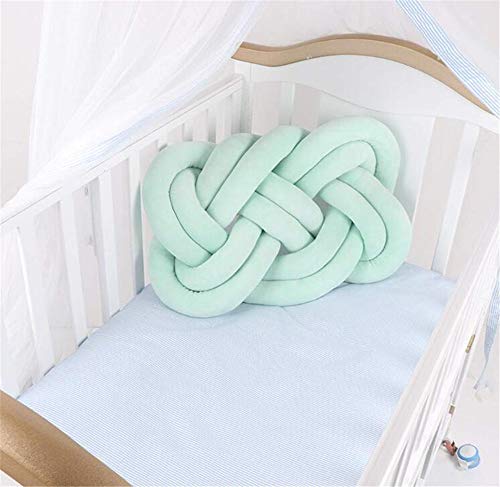 Nicole Knupfer Kissen Knoten Ball Knot Kopfkissen verknotete Ball Kissen Kreative weiche Handgemachtes Dekoration für Sofa Büro Zimmer (Grün) von Nicole Knupfer