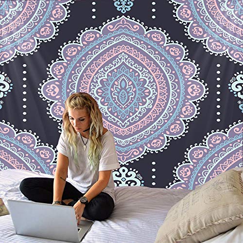 Nicole Knupfer Wandteppich Mandala Tuch Wandtuch Indisch Bohemien Hippie Wandteppich Wandteppich Wandbehang Tapisserie Werfen Strandtuch Picknick Matte (M,200cmx180cm) von Nicole Knupfer