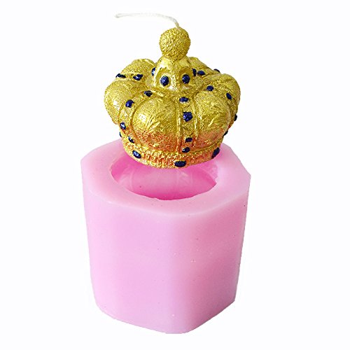 Silikonform mit 3D-Krone, für Seife, Kerzen, Handarbeit, Harz-Ton, Dekorationsform von Nicole
