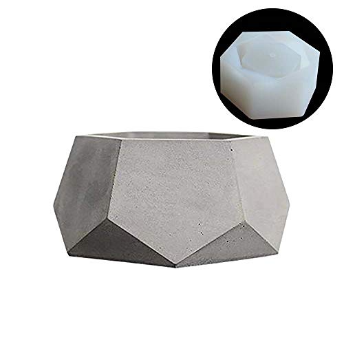 Nicole Geometrie Silikonform für Beton Blumentopf Handgemachte Handwerk Heimtextilien Werkzeug Zement Pflanzer Form von BOOWAN NICOLE