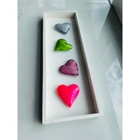 Herz Magnete Enamel Im 4 Er Set von NicolesKREATIVWERK1