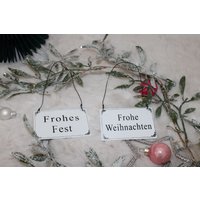 Weihnachtsschild Aus Blech/Metall von NicolesKREATIVWERK1