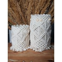 Makrameewindlicht Kerzenschein Balkon Romantik Hochzeitsdeko Glas Boho Makrameewindlicht Kerzenschein Balkon Romantik Hochzeitsdeko Glas Boho von NicolesMakrameeMacke