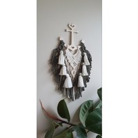 Wandbehang Mit Anker Makrameewandbehang Ankerliebe Ankerwandbehang Boho von NicolesMakrameeMacke