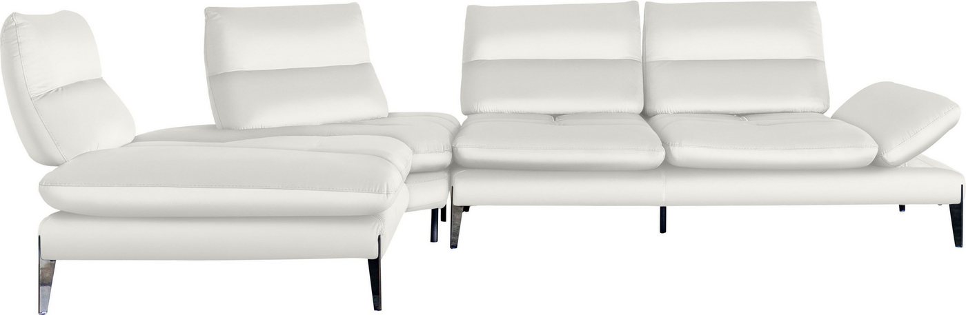 Nicoletti Home Ecksofa Monnalisa, Breite 237 cm, mit Sitztiefen- und Armverstellung von Nicoletti Home