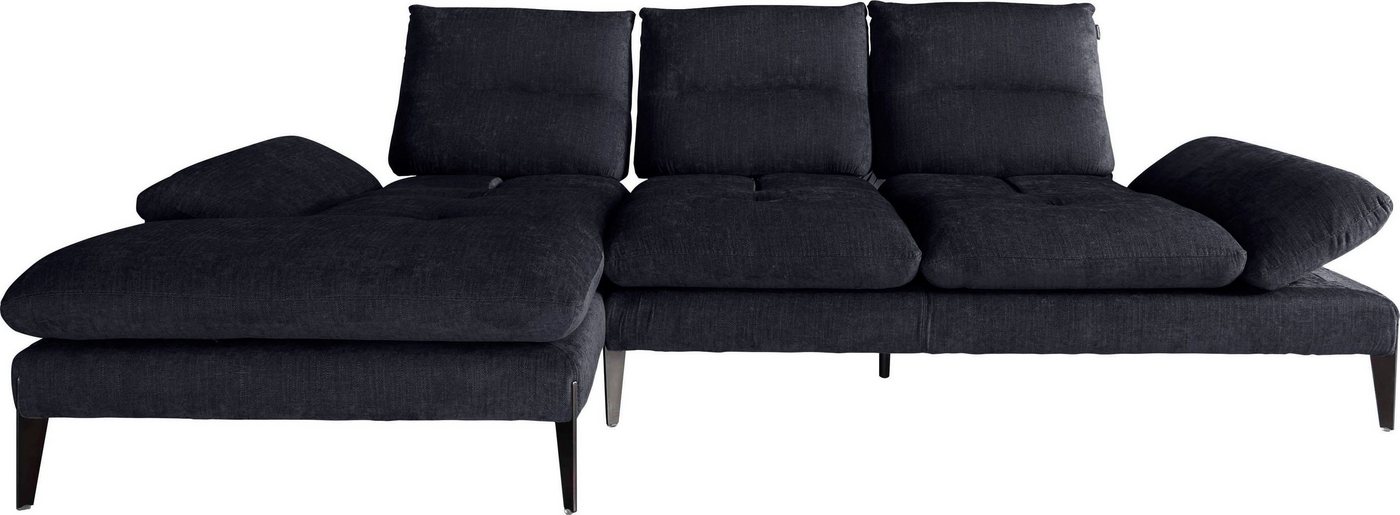 Nicoletti Home Ecksofa Monnalisa, Breite 287 cm, mit Sitztiefeverstellung und verstellbarer Armlehne von Nicoletti Home