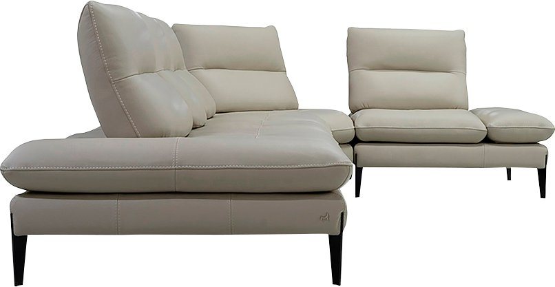 Nicoletti Home Ecksofa Monnalisa, Breite 376 cm, mit Sitztiefen- und Armlehnverstellung von Nicoletti Home