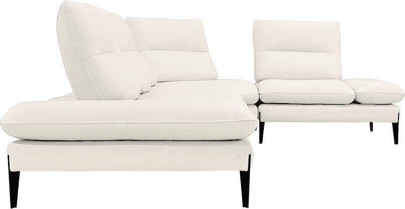 Nicoletti Home Ecksofa Monnalisa, Breite 376 cm, mit Sitztiefen- und Armlehnverstellung von Nicoletti Home