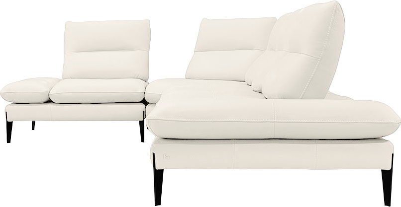 Nicoletti Home Ecksofa Monnalisa, Breite 376 cm, mit Sitztiefen- und Armlehnverstellung von Nicoletti Home