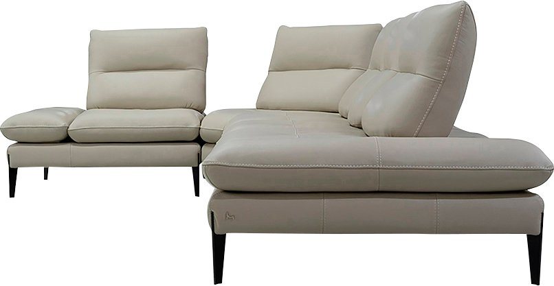 Nicoletti Home Ecksofa Monnalisa, Breite 376 cm, mit Sitztiefen- und Armlehnverstellung von Nicoletti Home