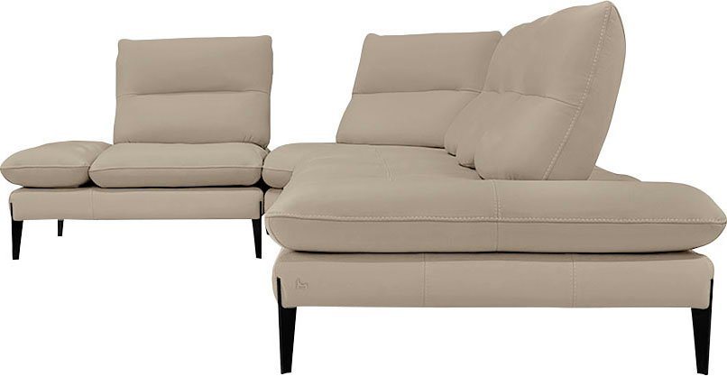 Nicoletti Home Ecksofa Monnalisa, Breite 376 cm, mit Sitztiefen- und Armlehnverstellung von Nicoletti Home