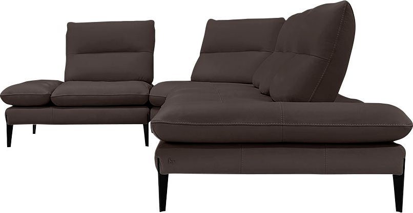 Nicoletti Home Ecksofa Monnalisa, Breite 376 cm, mit Sitztiefen- und Armlehnverstellung von Nicoletti Home