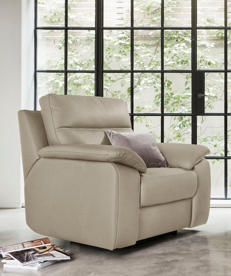 Nicoletti Home Sessel, Breite 108 cm, wahlweise mit oder ohne elektrische Relaxfunktion von Nicoletti Home