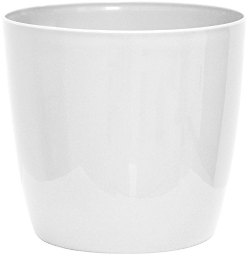 Nicoli 1018b Origin Decor Spritzguss Verve Vase, weiß, 18 cm von Nicoli
