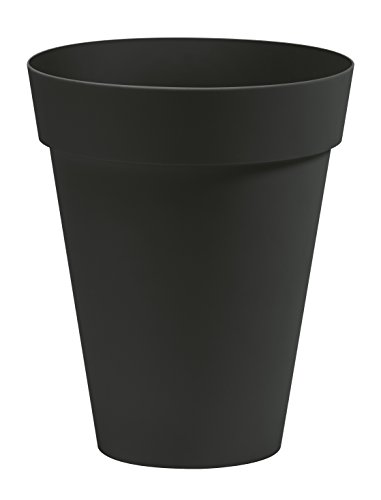 Nicoli 3833p Origin Decor Spritzguss Slim arkè Vase, anthrazit, 33 cm von Nicoli