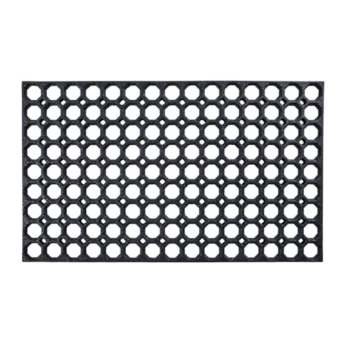 Nicoman Honeycomb Outdoor Gummiring Eingang Boden Fußmatte, strapazierfähig, matt mit Ablauflöchern, Anti-Ermüdungs-Schmutzschaber, Spielplatz, Gartenmatte (75 x 45 cm, 1,3 cm dick, mittel) von Nicoman