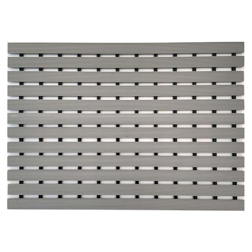 Nicoman Outdoor Drainage Matte Lattenrost Duckboard Fußmatte, Kunststoff, grau, 61 x 43 cm (Rectangular) von Nicoman