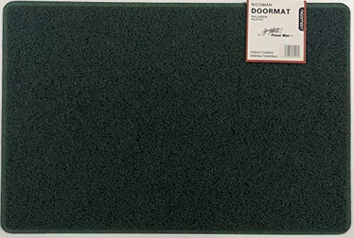 Nicoman Schmutzfänger Barrier Fußmatte schwere Bodenmatte-(Geeignet für Innen- und Schützen Außen), Mittel (75x44cm), Grün von Nicoman