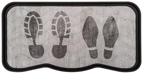 Nicoman Stiefel Schuhablage Rack Mat, Printed Fußabdrücke -75x38cm (1 Packung) von Nicoman