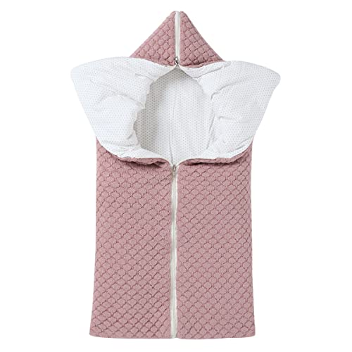 Nicoone Neugeborenen Wickeldecke,Neugeborene Baby Swaddle Decke, Multifunktions Infant Fleece Decke Gestrickte Kinderwagen Wrap Schlaf Matte für 0-12 Monate Baby Jungen Mädchen von Nicoone