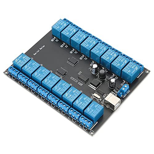 Nicoone 16 Kanal Relais Modul mit Optokoppler, DC 7-38V USB Gesteuert SPDT Schalter Relais Modul Opto-Isolated Bord Nicoone 16 Kanal Relais Modul mit Optokoppler, DC 7-38V USB Gesteuert SPDT Schalter Relais Modul Opto-Isolated Bord von Nicoone