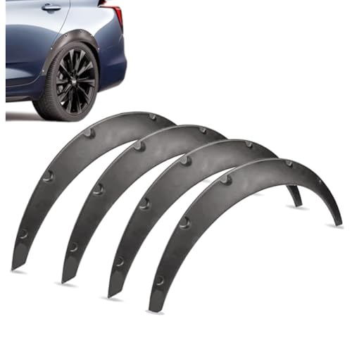 Nicoone Universal-Auto-Radschutzblech, 4 Stück Auto-Radläufe, Augenbrauen-Schutzblech, Auto-Reifen-Schutz, Vorder- und Hinterräder, 80 cm von Nicoone