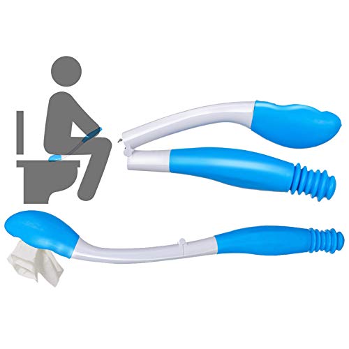 Toilettenpapierhilfen Victop Hilfsmittel Tool Toilettenhilfsmittel Faltbare Lange Reichweite Komfort Wischtuch Wischtuchunterstützung Bottom Buddy für den täglichen Gebrauch 15.6 Zoll von Nicoone